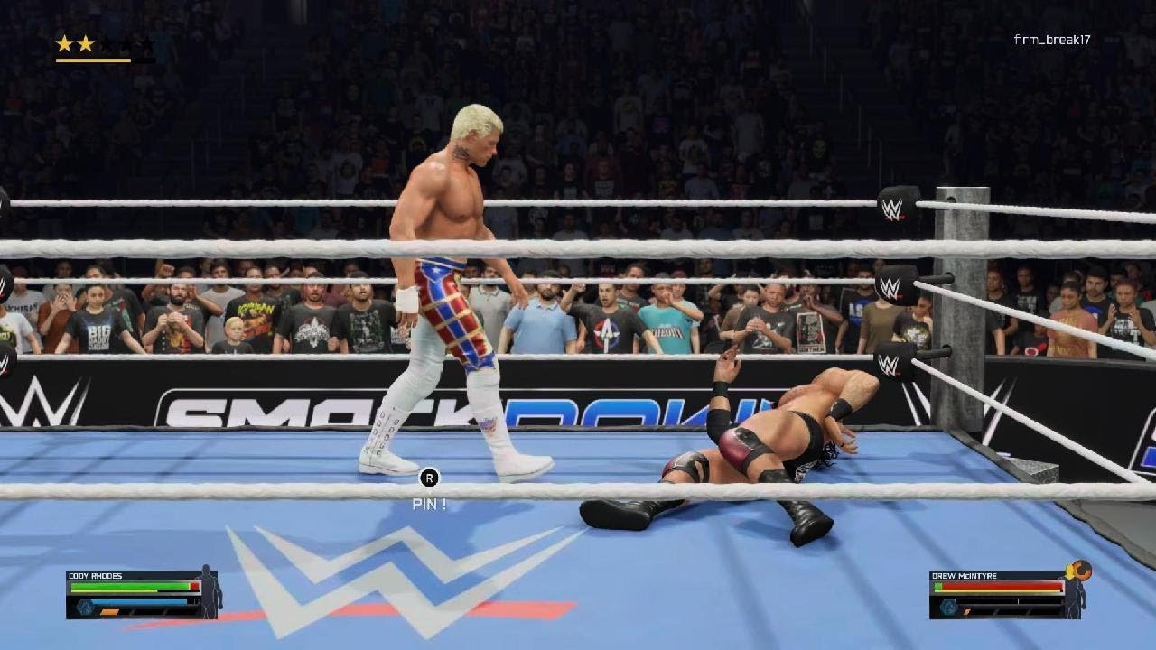 WWE 2K25_ Cody Rhodes V Drew Mcintyre WWE Undisputed Championship 