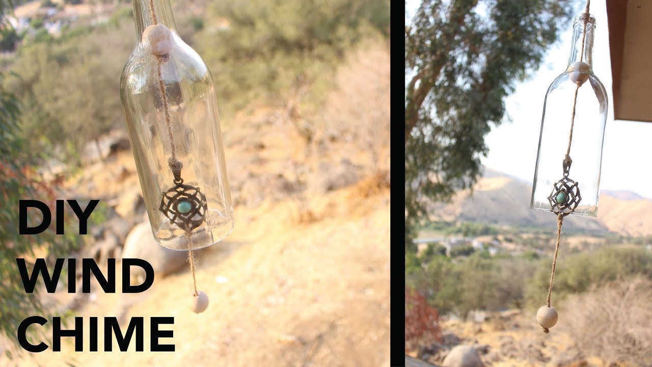 🌬️ DIY Wind Chime  🌬️ Wine Bottle Upcycle