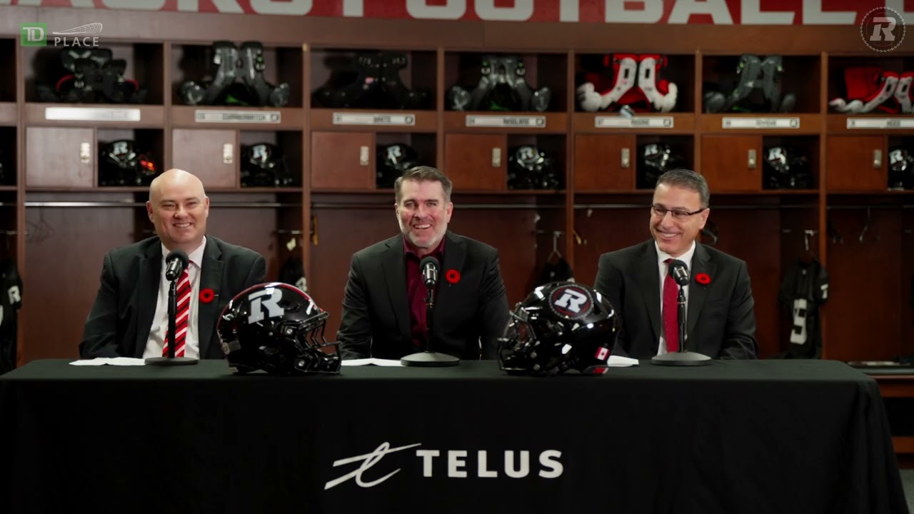Head Coach & GM Ryan Dinwiddie Introductory Press Conference | Ottawa REDBLACKS