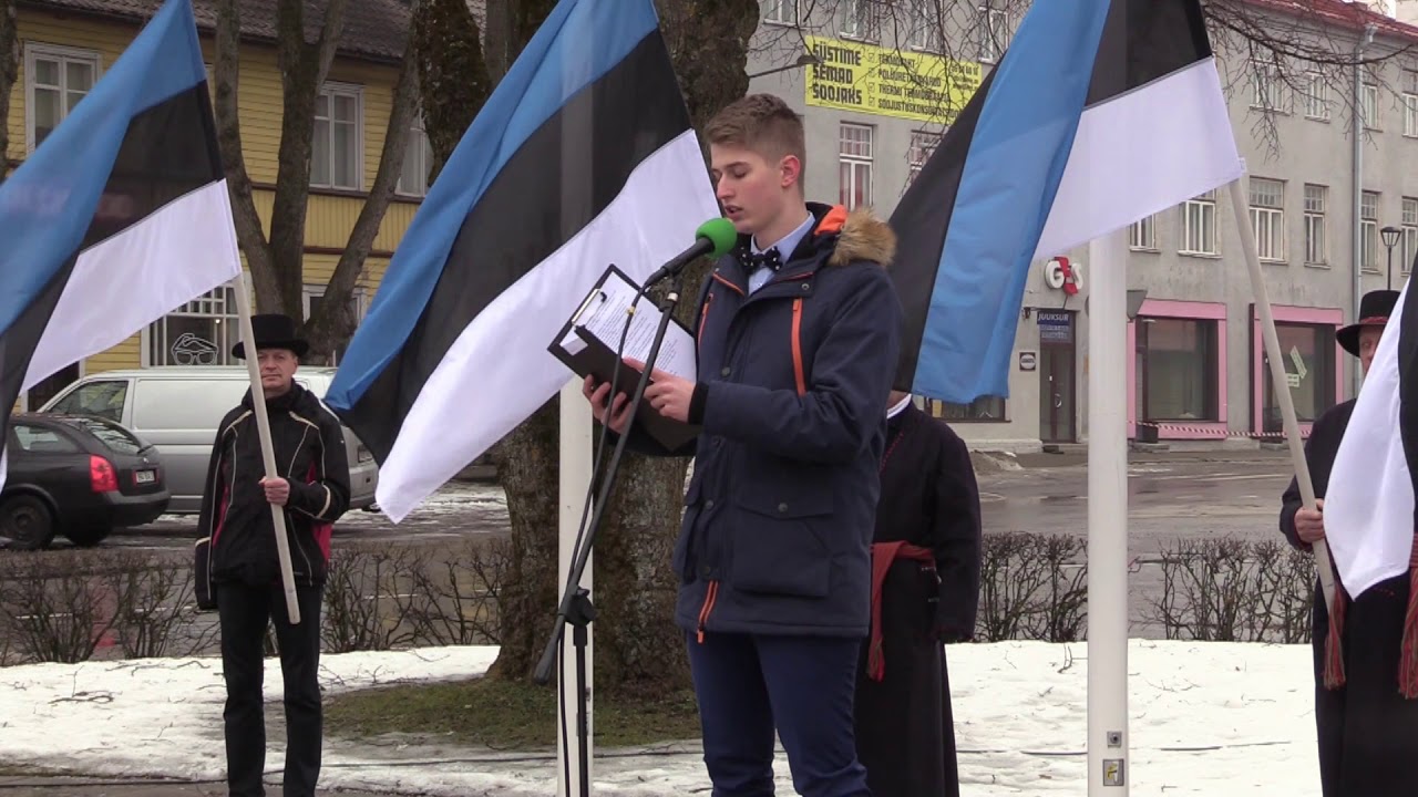 Vabariigi aastapäev Paides (4) - Iseseisvusmanifesti ettelugemine