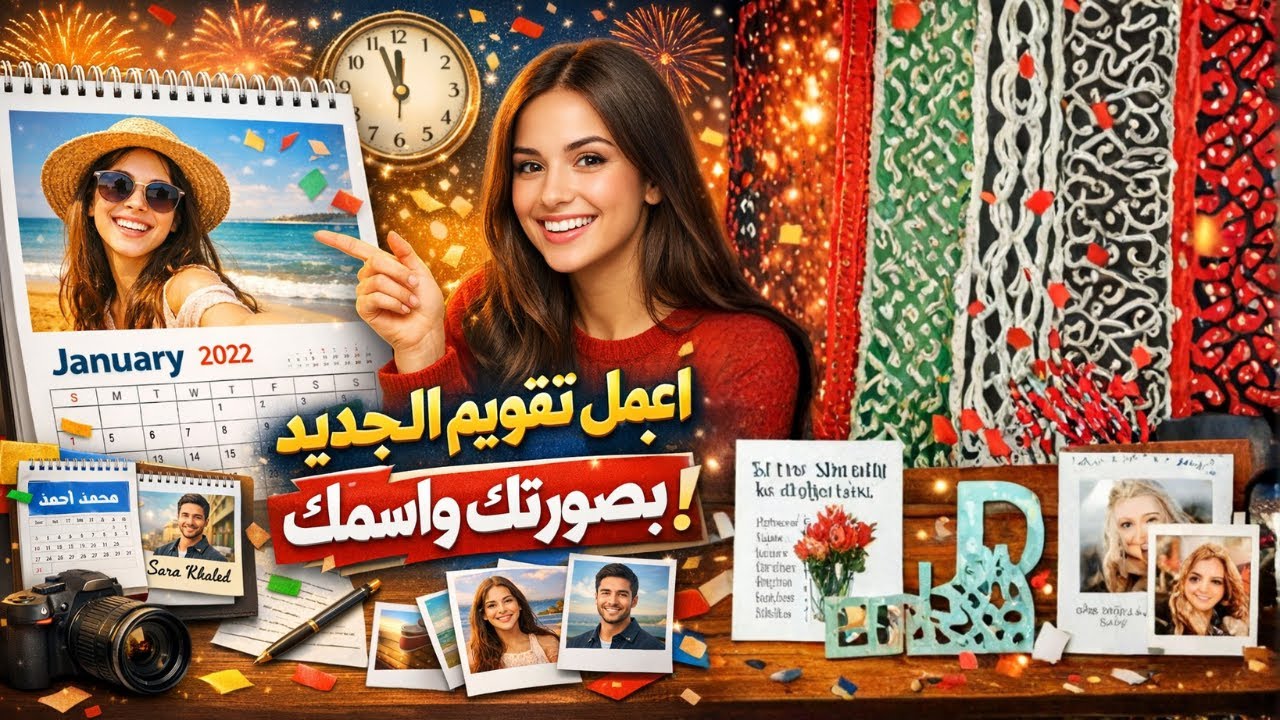 صمّم تقويم سنتك بصورتك واسمك | تقويم شخصي احترافي بجودة عالية#اطلب_تصميمك#صمم_تقويمك#تقويم_خاص