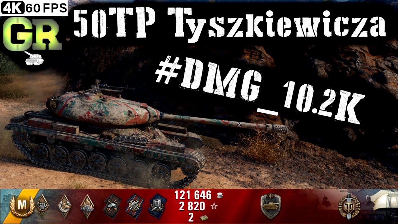 World of Tanks 50TP Tyszkiewicza Replay - 7 Kills 10.2K DMG(Patch 1.4.0)