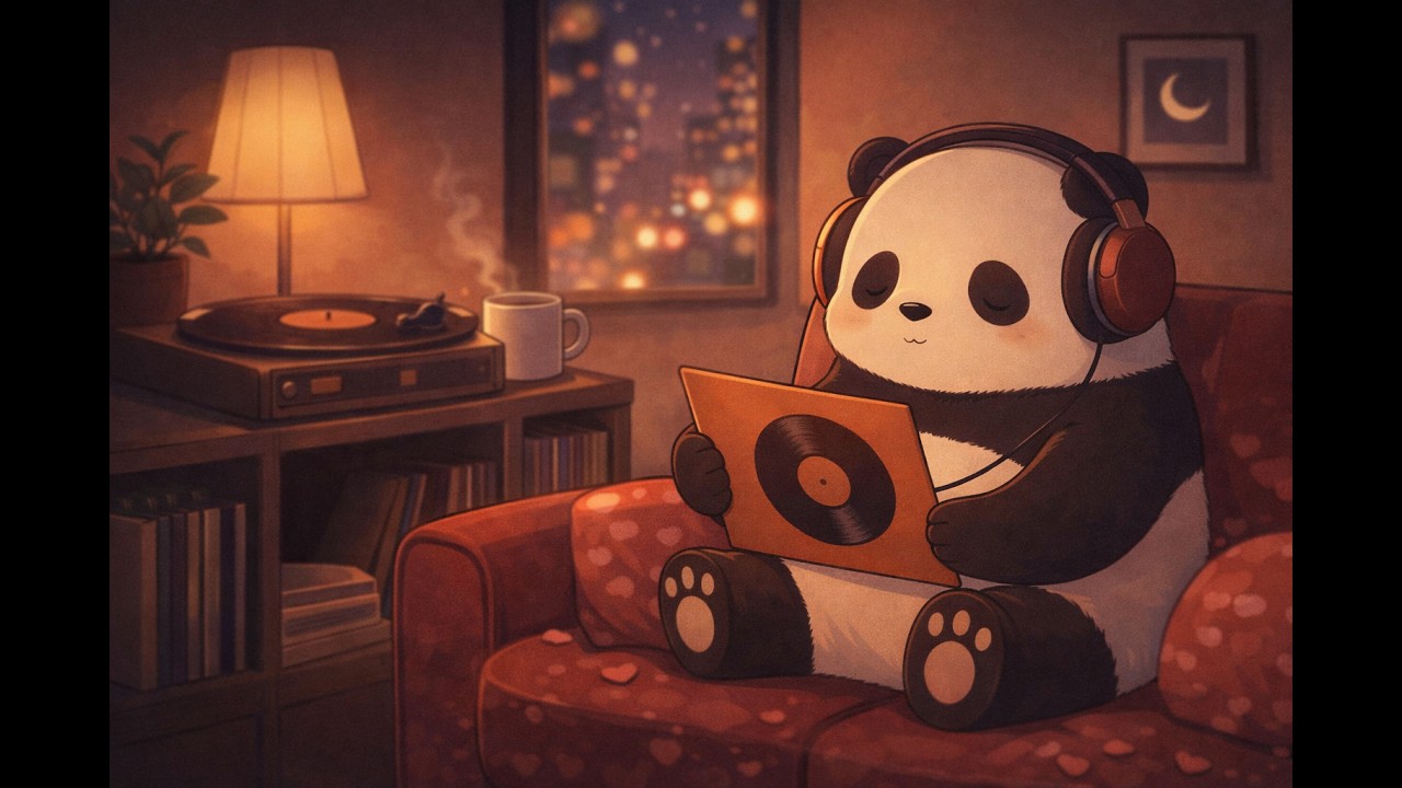 🎷🐼 Chill Jazz Panda – Relax, Study & Focus Music 🌿🎶
