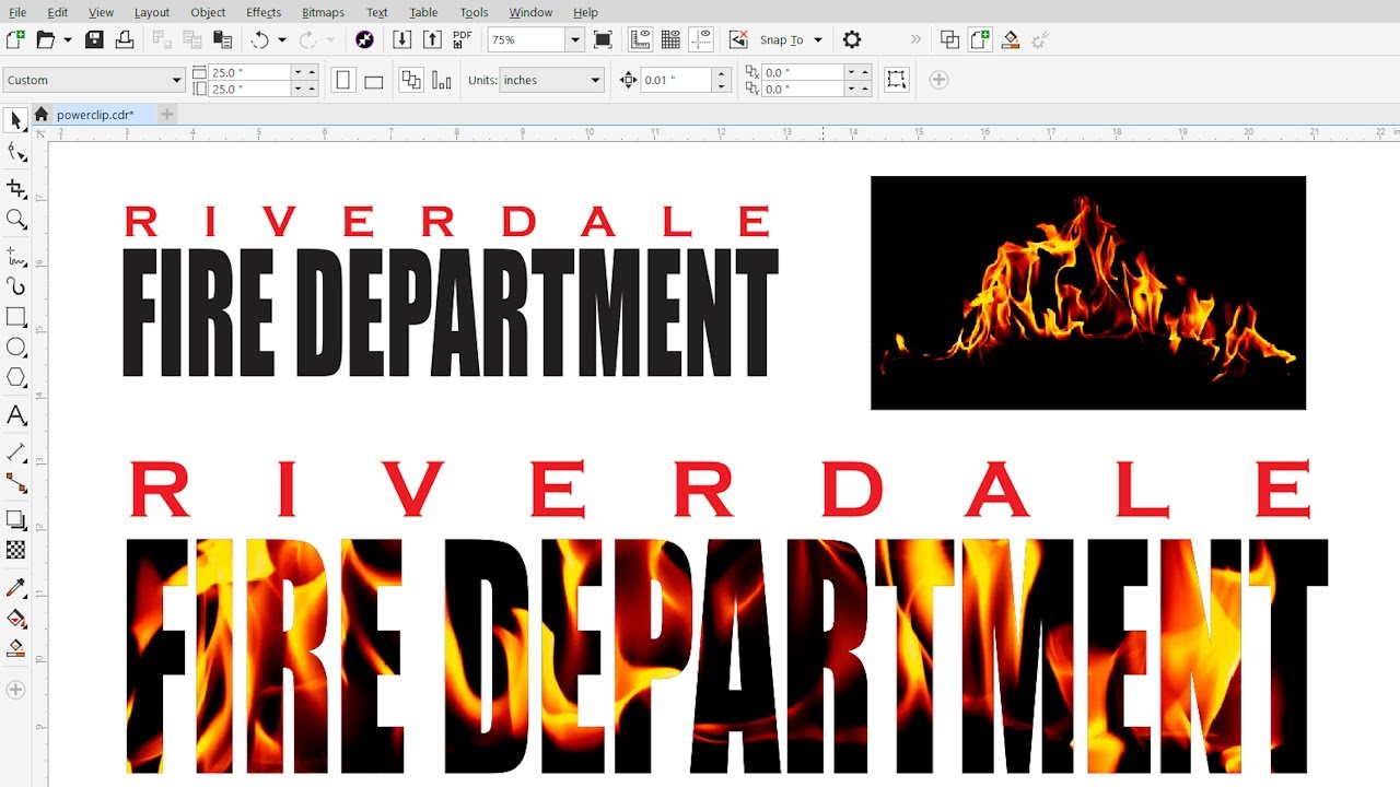 Clipping Objects into Other Objects Using PowerClip in CorelDRAW