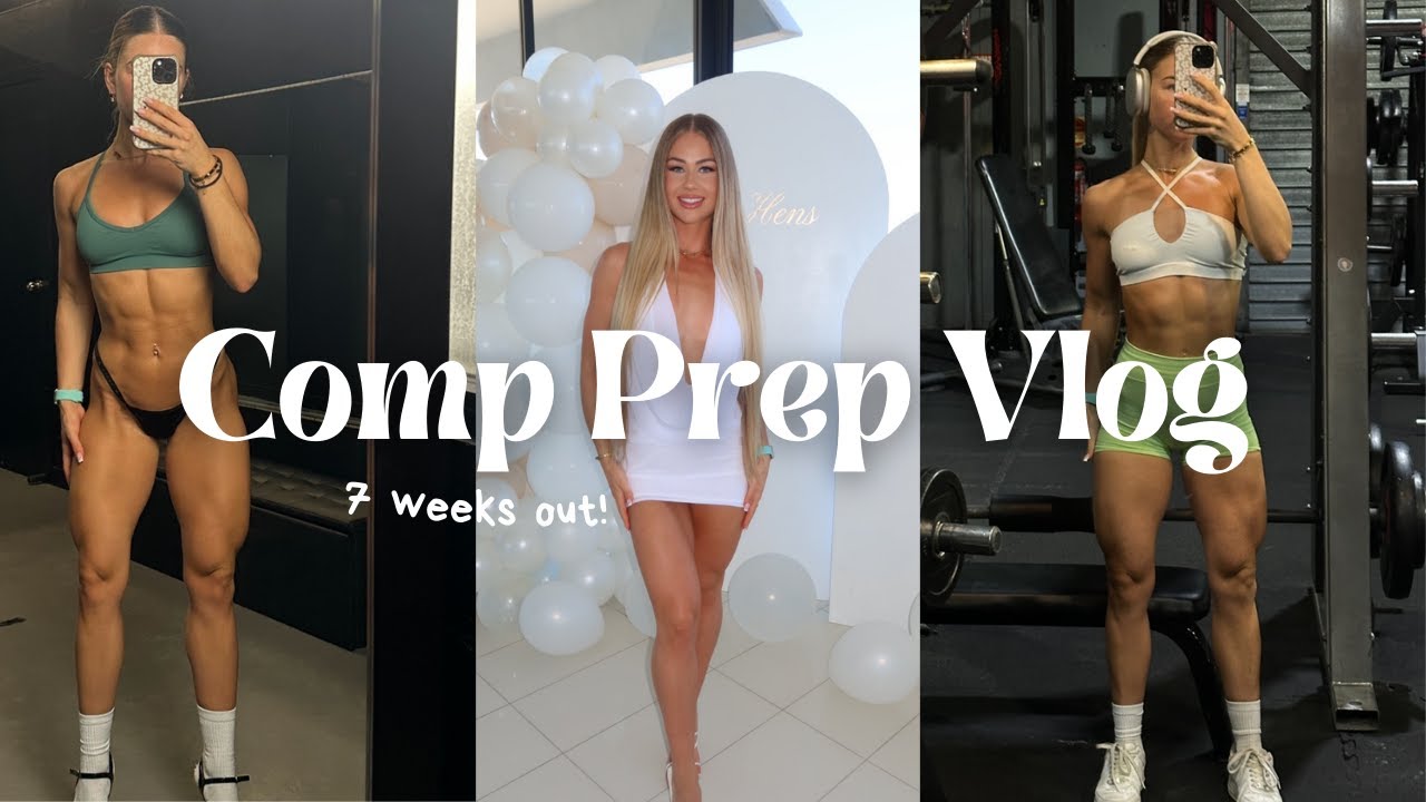 COMP PREP WEEKLY VLOG 7 WEEKS OUT | REFEED DAY, Liv's Hens & Full Body Workout!!!