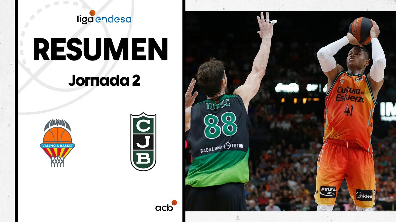 Valencia Basket - Joventut Badalona (101-97) RESUMEN | Liga Endesa 2022-23