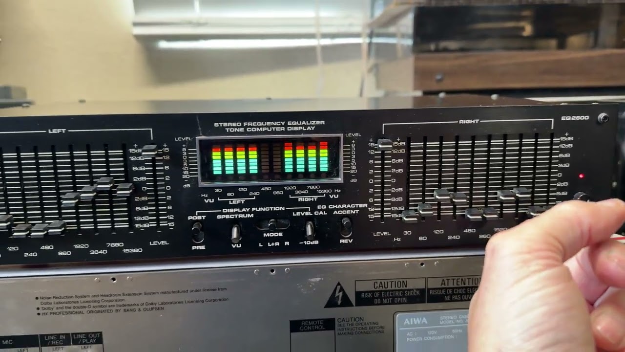 Numark EQ 2600 Tone Computer Display Stereo Frequency Equalizer; Tested