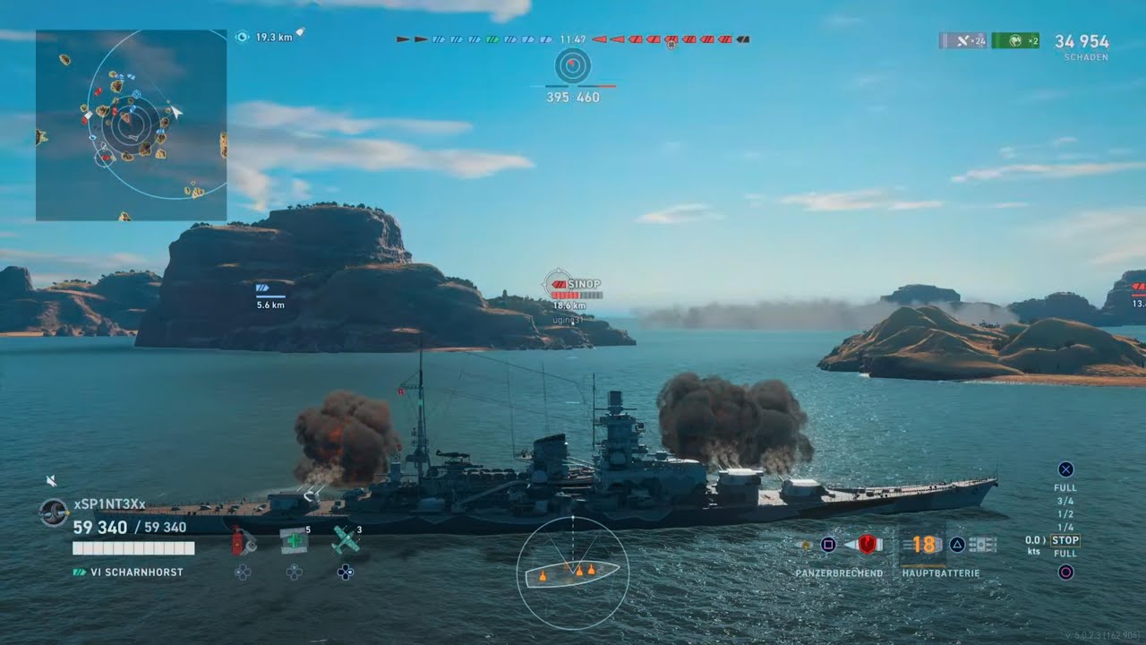World of Warships Legends - Scharnhorst - PS5 Gameplay - No Commentary
