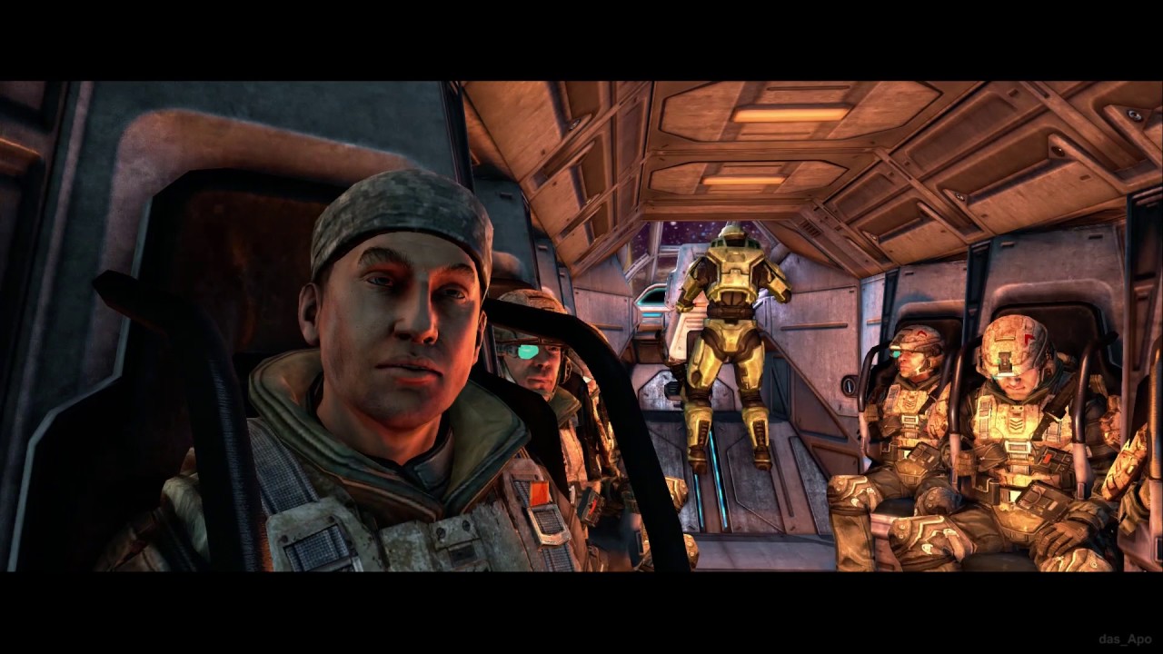 Halo: Combat Evolved Anniversary - Pillar of Autumn: Evacuation & Crash Landing on Halo Cutscene