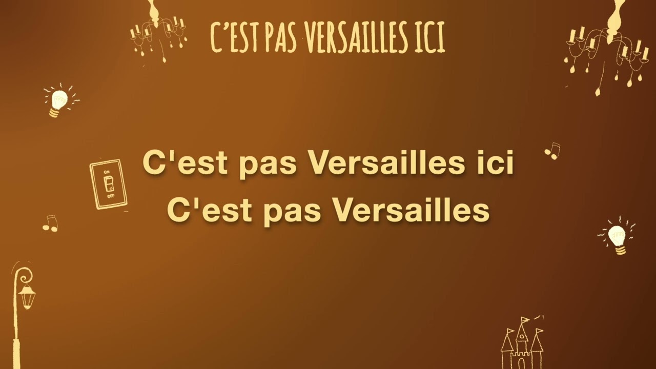 Julia - C'est pas Versailles ici (Lyrics Video)