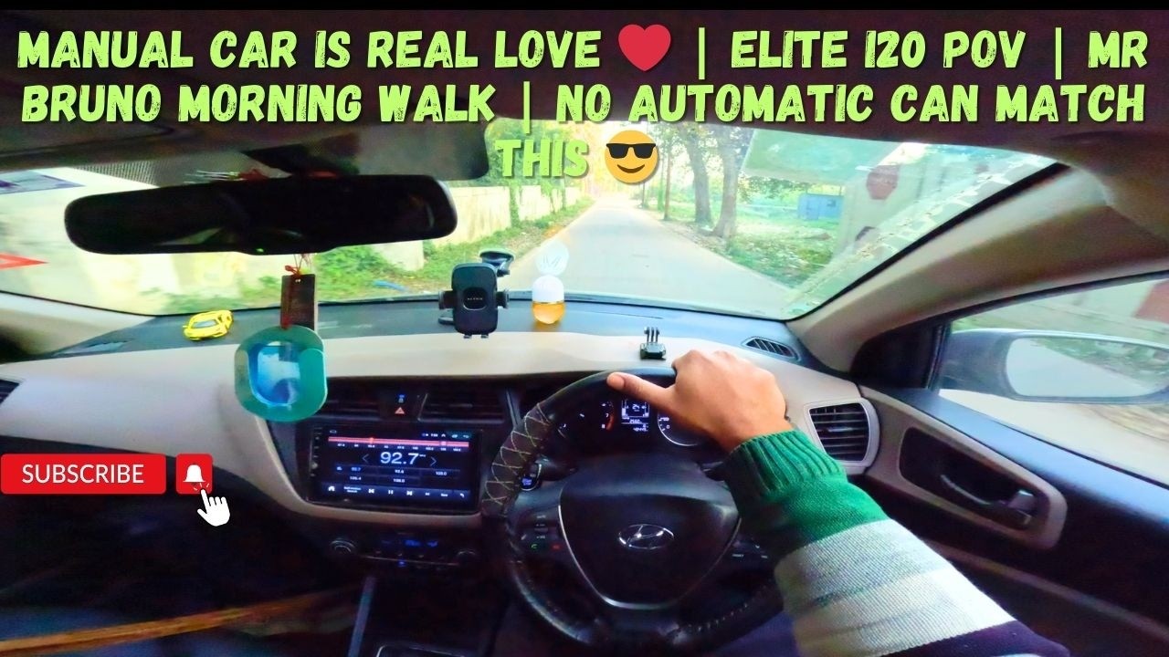 EARLY MORNING DRIVE + DOG WALK 🐶 | ELITE i20 PURE POV VLOG | PURE MANUAL EXPERIENCE | MR BRUNO 🌅