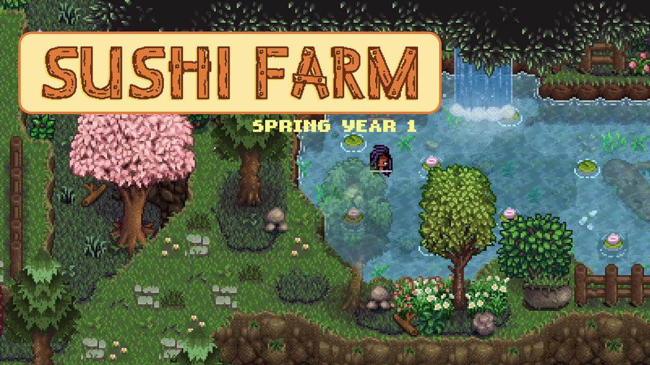 stardew valley longplay | sushi farm 🍣 spring y1 | no commentary