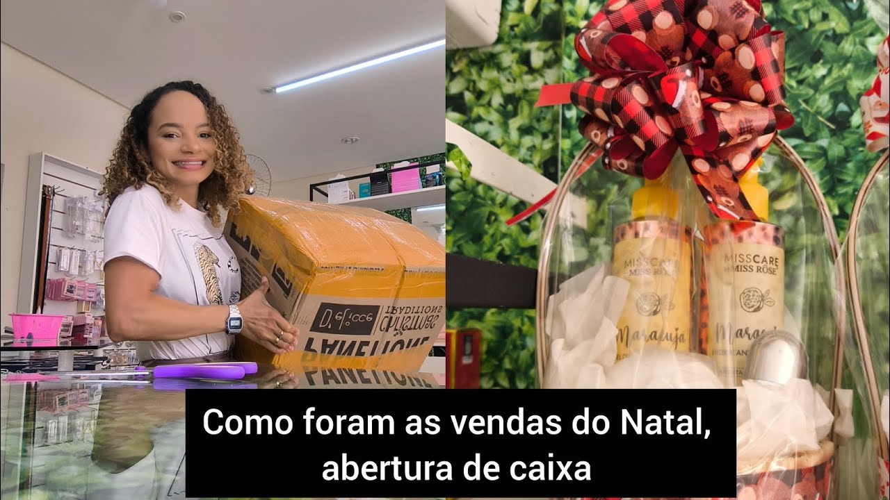 Como foram as vendas de natal, abertura de caixa 