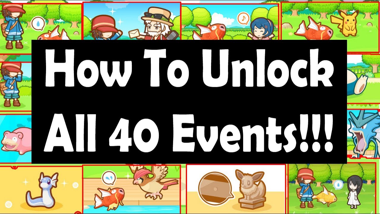 How To Unlock All The 40 Events In Magikarp Jump !!!