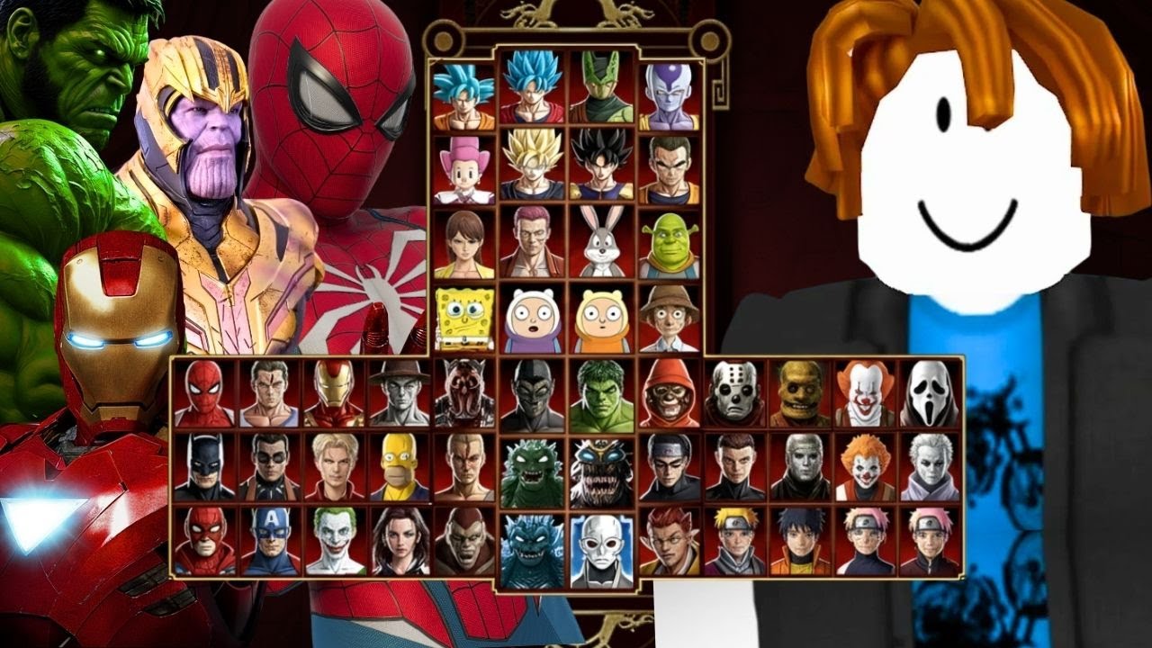 Mortal Kombat 9 - ROBLOX & ALL MARVEL AVENGERS MOD - Expert Tag Ladder - Gameplay @(1080p) - 60ᶠᵖˢ ✔