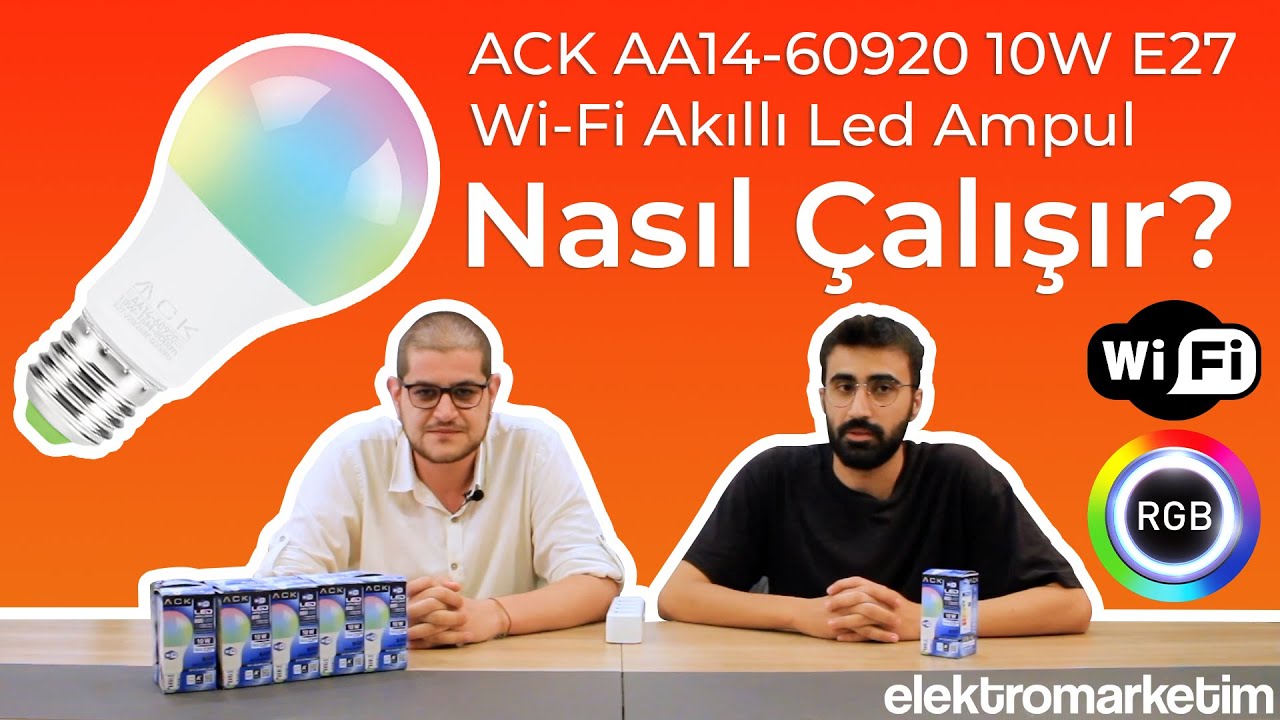 ACK AA14-60920 Wi-Fi Akıllı Led Ampul Nasıl Kullanılır?