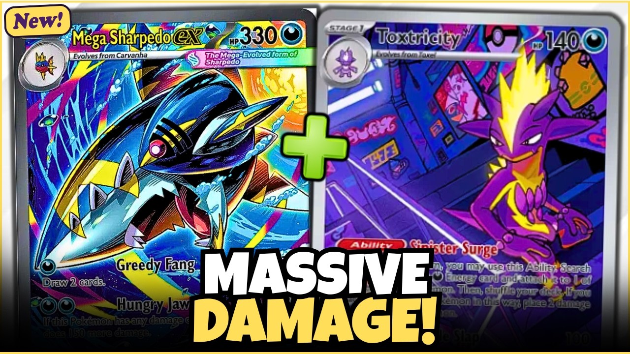 Mega Sharpedo ex СЕКРЕЧЕНО СЛОМАН?! 😱 Эта комбинация просто БЕЗУМНАЯ | Pokemon TCG Live