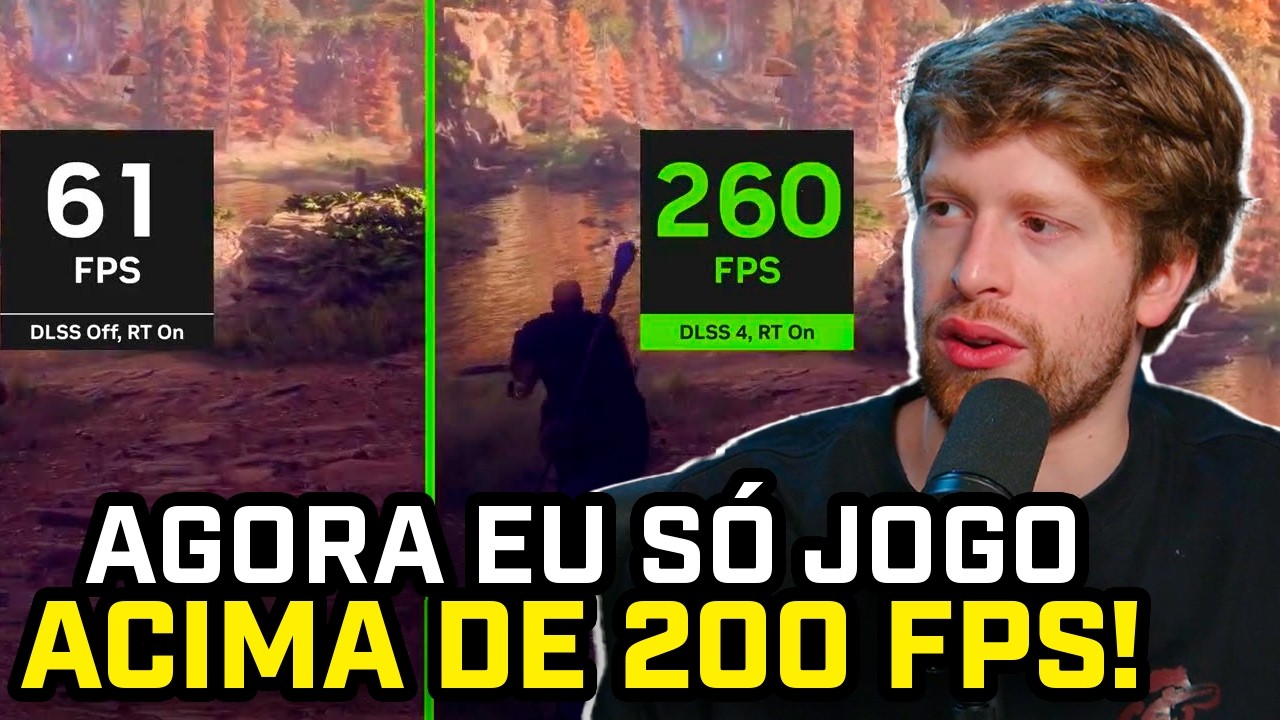 O FRAME GEN é a MELHOR TECNOLOGIA da NVIDIA para JOGOS?!
