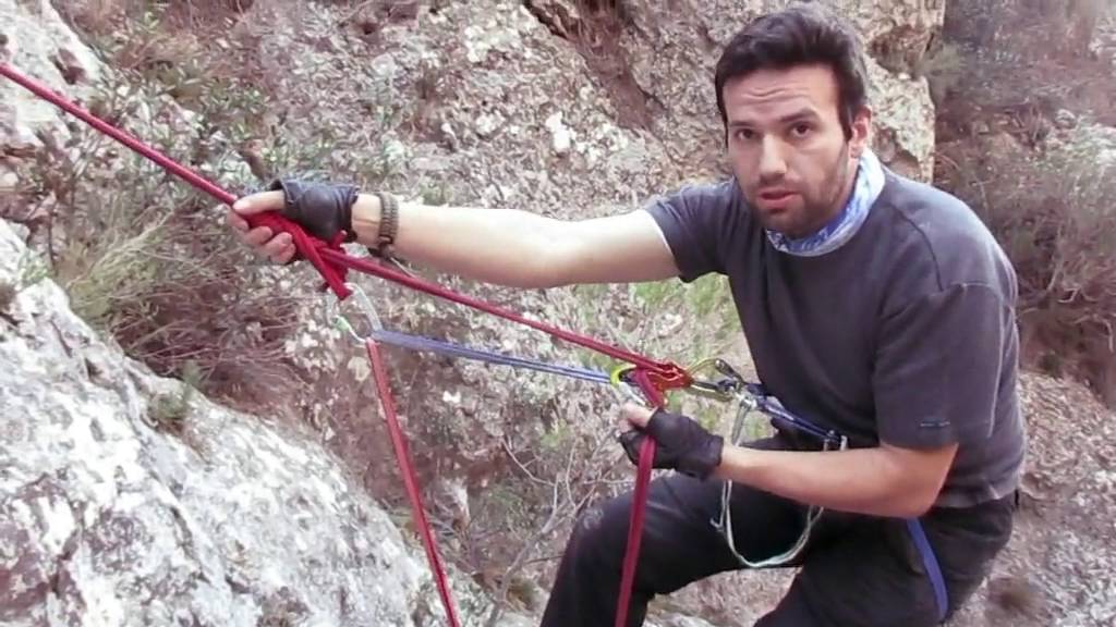 Rapel improvisado de forma segura