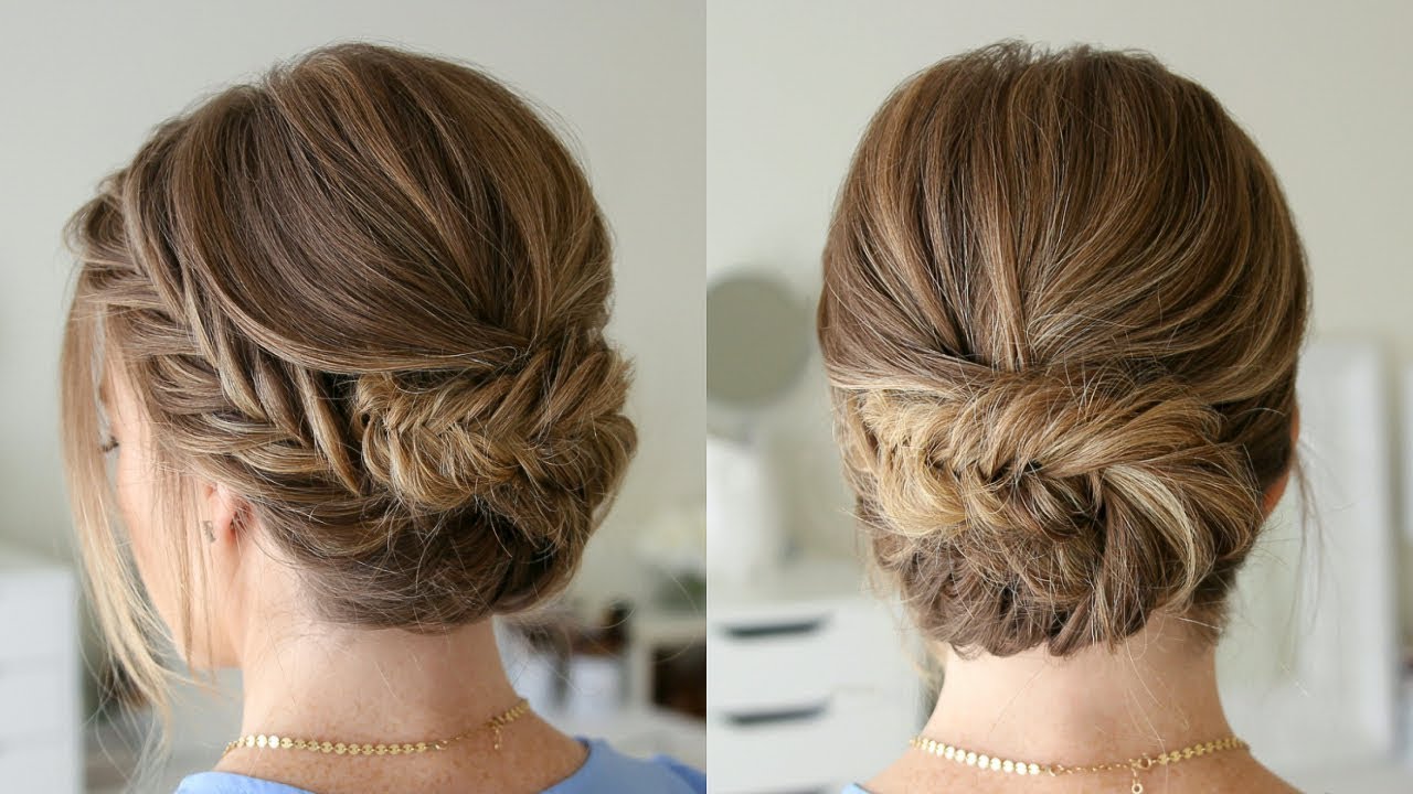 Tucked Fishtail Braid Updo | Missy Sue