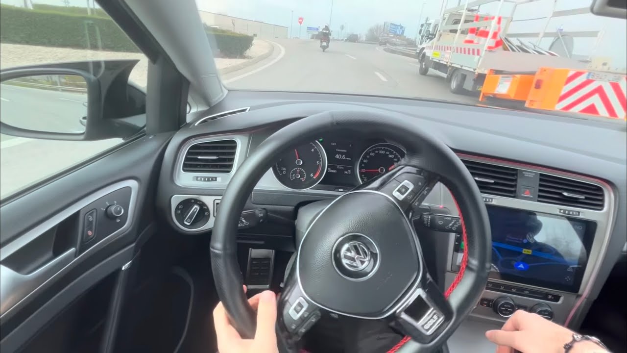 4k Pov drive from university to home in my 2014 vw golf mk7 1.6 TDI (HIGHWAY/ TOWN DRIVE)