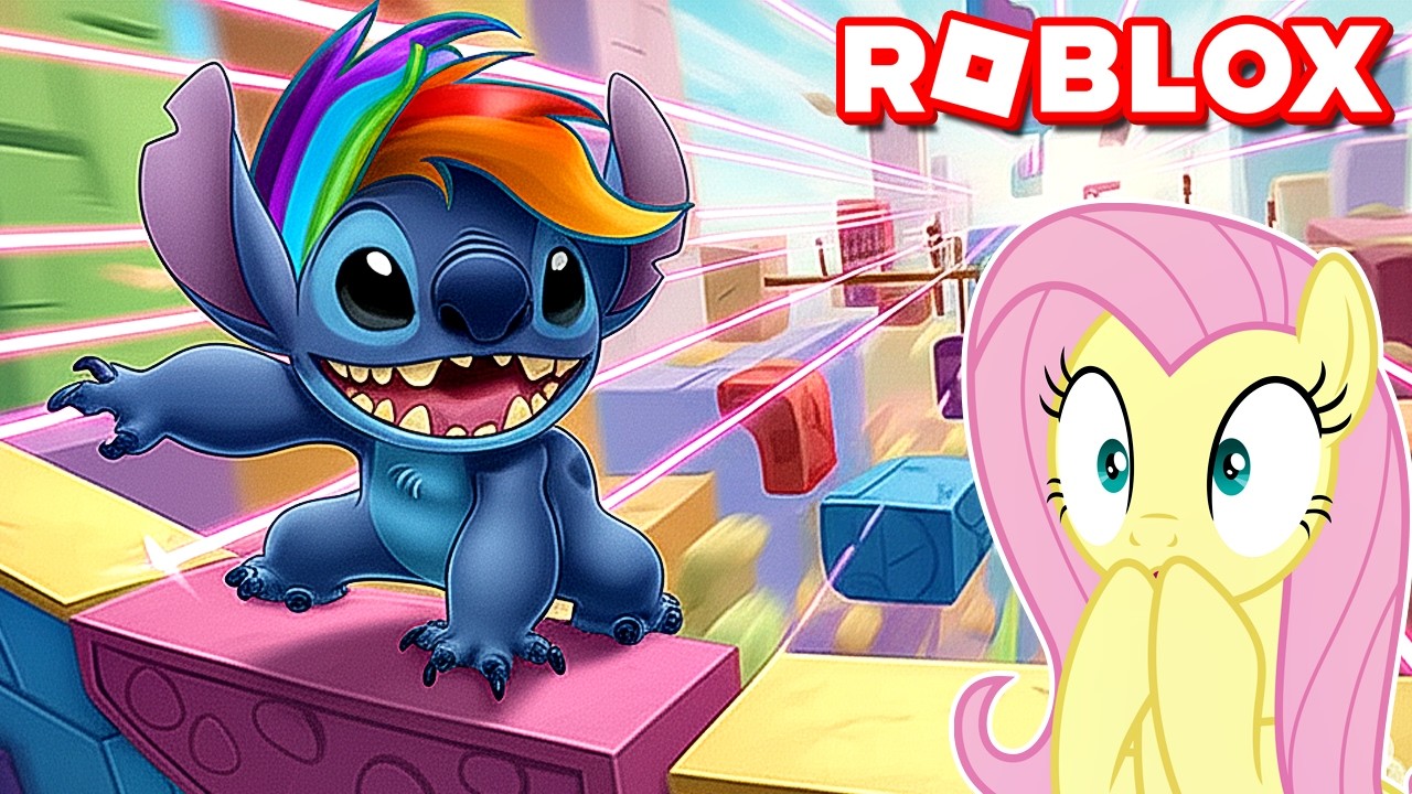 ESCAPANDO DO OBBY do STITCH (Roblox) #LuliRarity