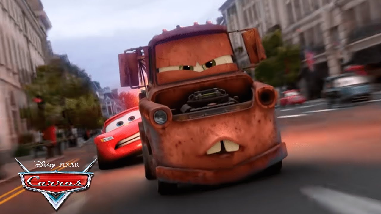 Momentos de Espionagem de Mate | Carros 2 | Pixar Carros