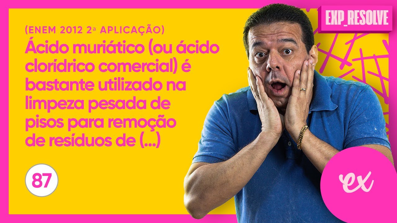 &Aacute;CIDO MURI&Aacute;TICO (OU &Aacute;CIDO CLOR&Iacute;DRICO COMERCIAL) &Eacute; BASTANTE UTILIZADO NA (...) | REA&Ccedil;&Otilde;ES INORG&Acirc;NICAS