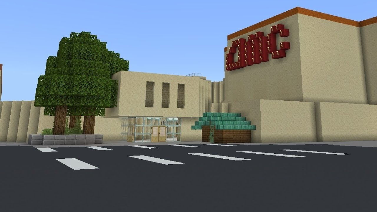 ( Minecraft: Bedrock Edition ) Valley View Mall Dallas Explore at Night to morning