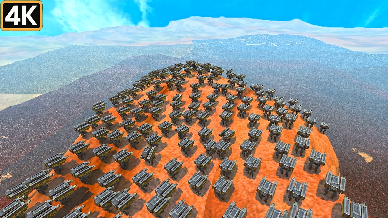 Desert APOCALYPSE: GERMAN BATTLE SHIP & T45 Shotgun vs 4,300,000 Enemies! UEBS 2