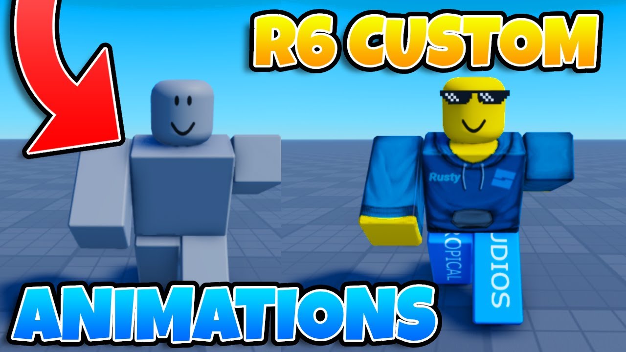Как создать пользовательские анимации R6 в Roblox Studio