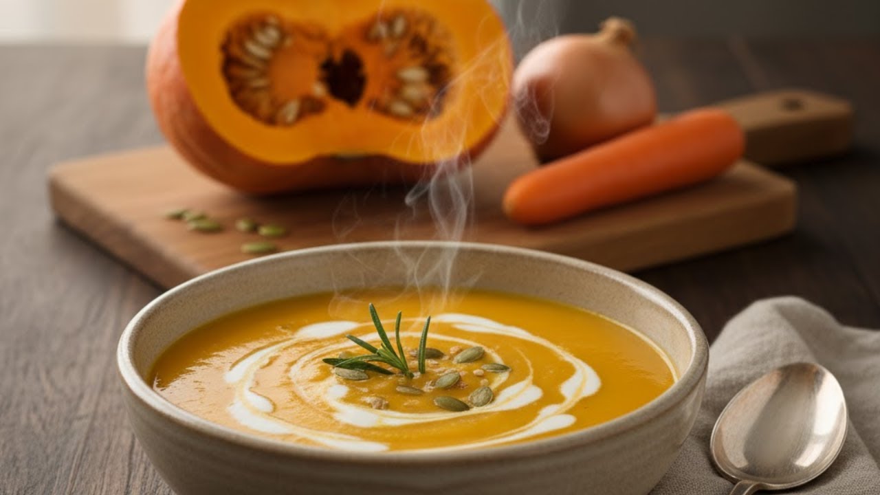 أسرار شوربة اليقطين ( يقطين الهوكايدو 🎃 ) . أسرع وأسهل وصفة للتغذية المتكاملة وتقوية جهاز المناعة 💪