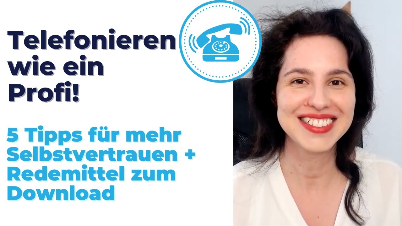 ☎️ Professionell auf Deutsch TELEFONIEREN | 5 Tipps + Redemittel zum Download