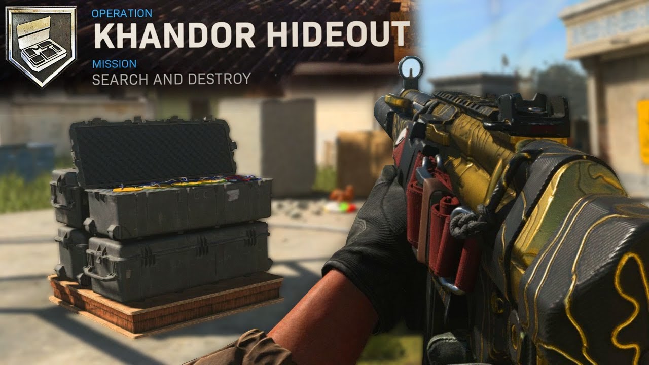 this is KHANDOR HIDEOUT Search and Destroy in MODERN WARFARE...