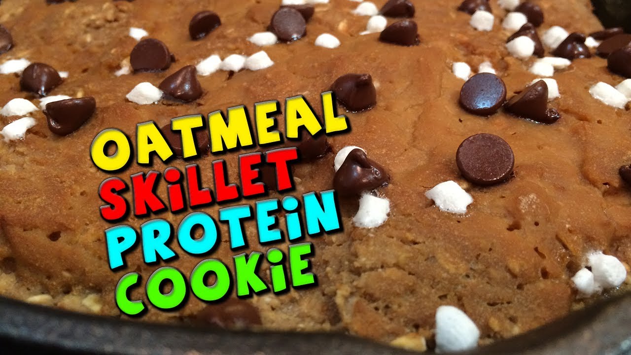 Easy Protein Skillet Cookie with Oatmeal