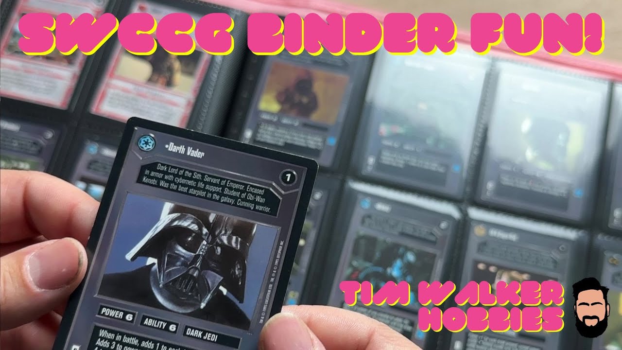 Moving my Star Wars CCG Premiere Set to a New Binder
