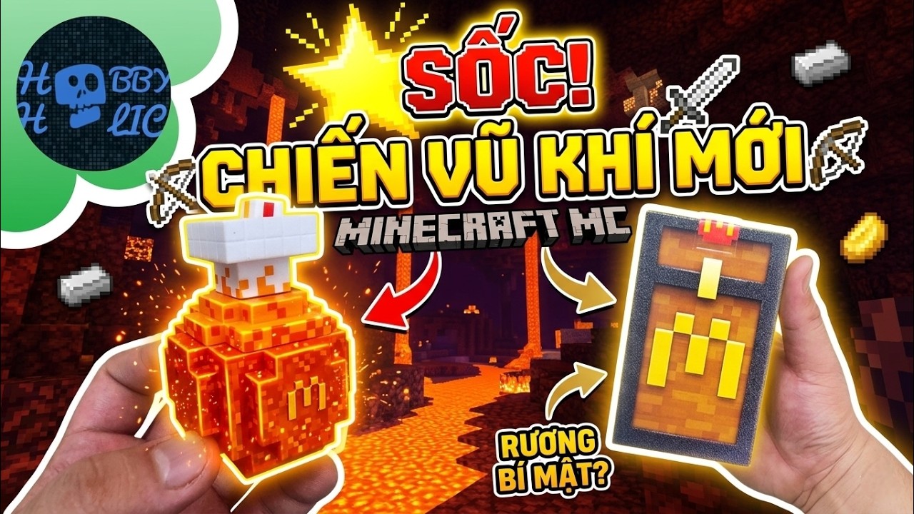 Review Set 5 Blindbox MineCraft Đến Từ HappyMeal Của McDonald'.