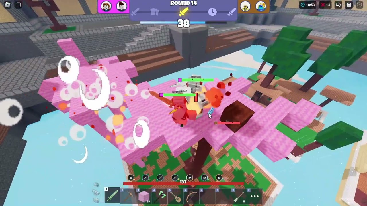 Arena Duels Gameplay!! (Roblox Bedwars)