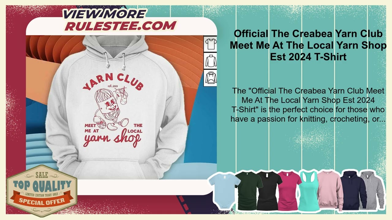 Official The Creabea Yarn Club Meet Me At The Local Yarn Shop Est 2024 T-Shirt