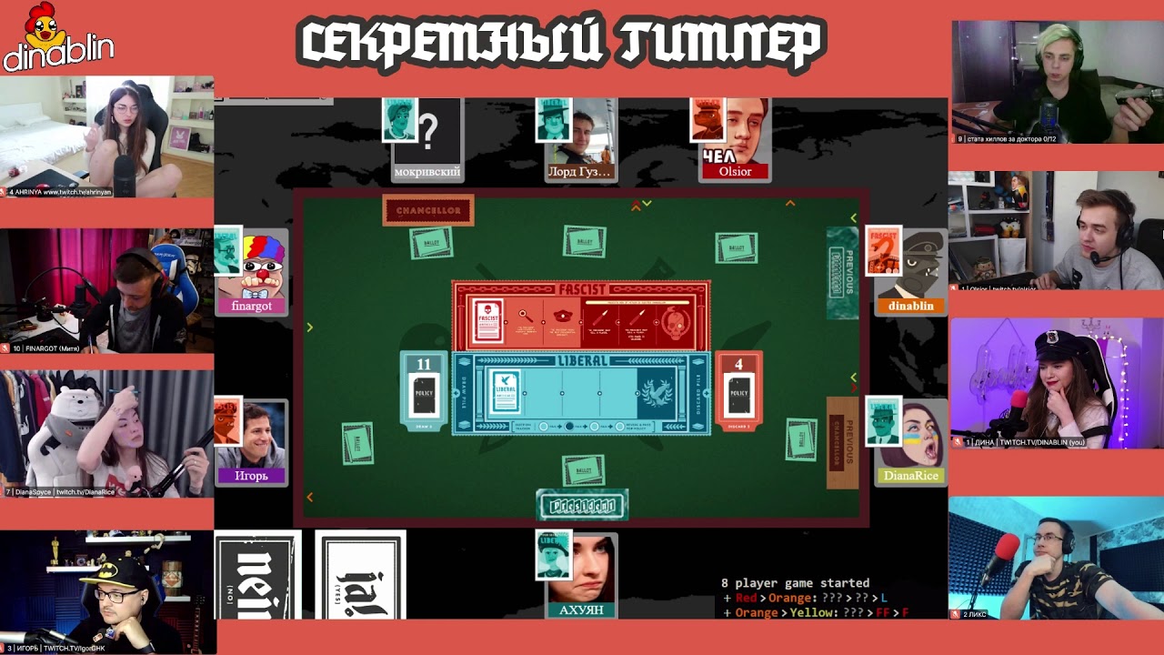 СТРИМЕРЫ ИГРАЮТ В СЕКРЕТНЫЙ ГИТЛЕР | аринян, дина блин, ликс, мокривский, финаргот, олсиор