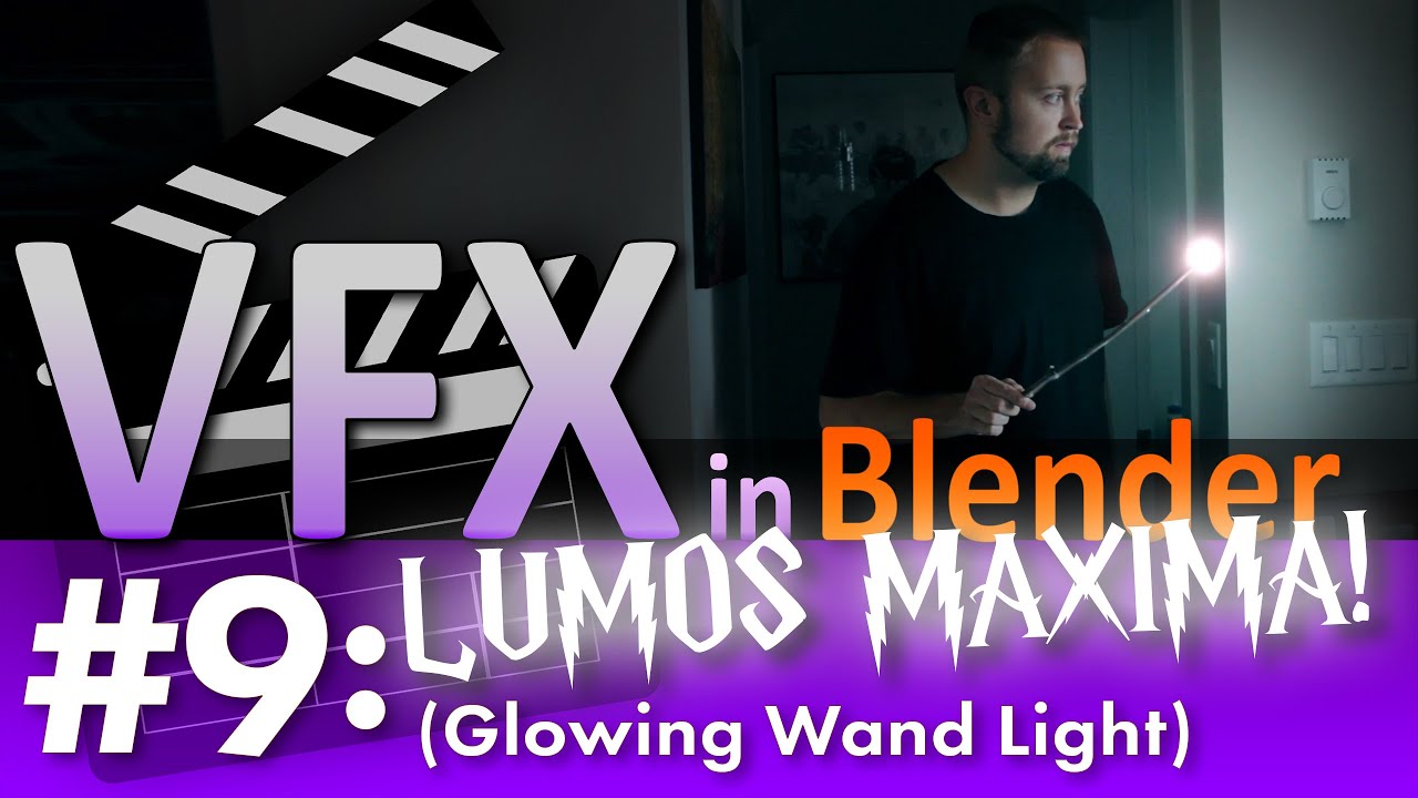 Blender VFX Tutorial #9: Lumos Maxima! (Glowing Wand Light) #b3d