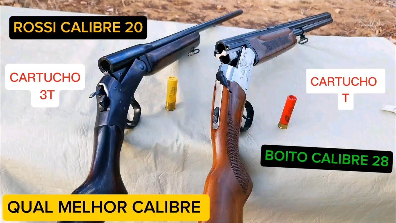 Espingarda Rossi Calibre 20 vs Boito Calibre 28 Qual Melhor Calibre Para Caça e defesa