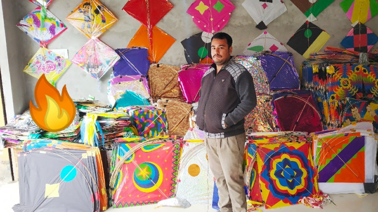 Kite market in Punjab| cheap market in Makhu| kite flying| 12 Taar majha| cheap price in makhu|
