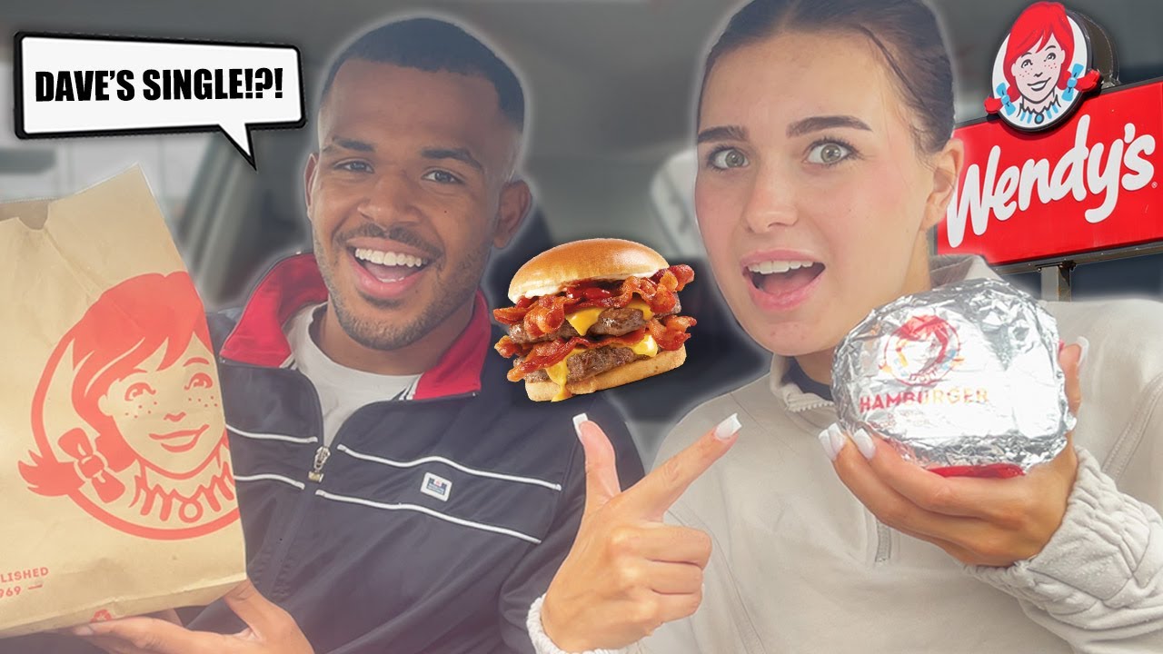 British Couple Try Wendy's For The First Time! | Amy & Tay