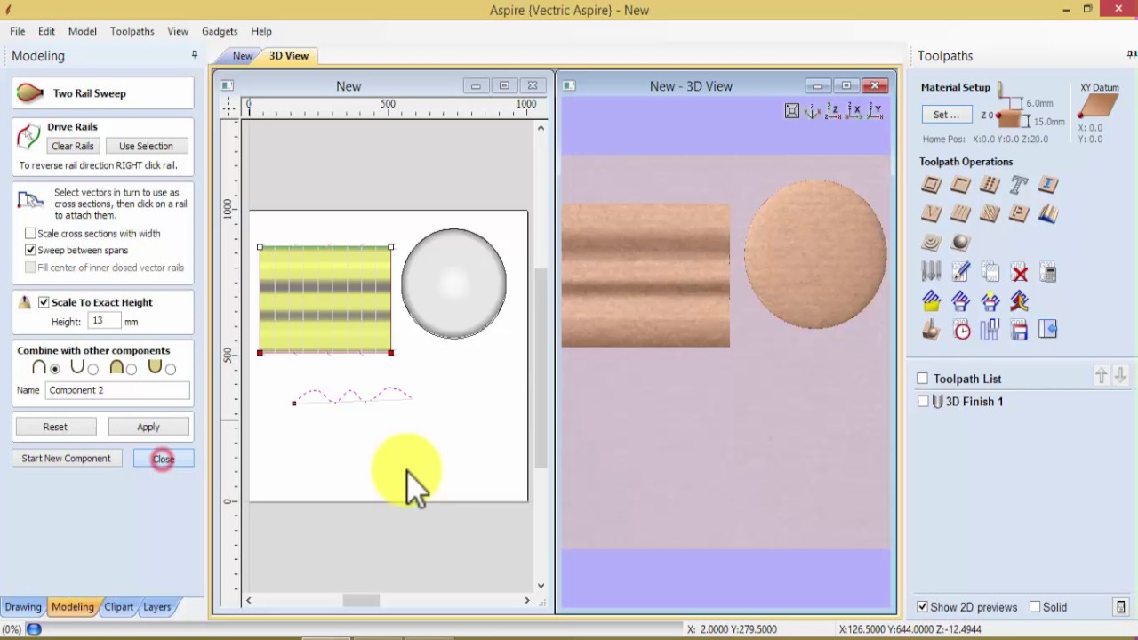 (3d toolpath)تعليم أسباير 8.5 كامل الجزء الحادي عشر