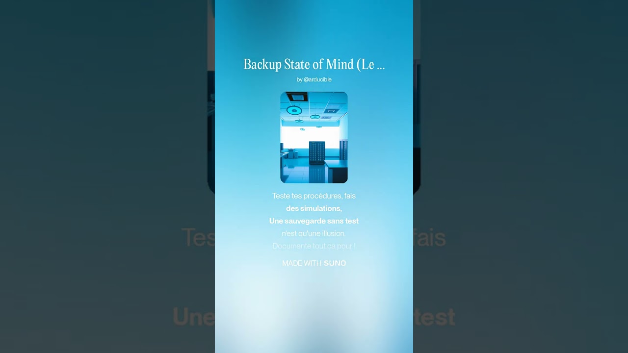 5 5 Backup State of Mind Le Flux de la Sauvegarde