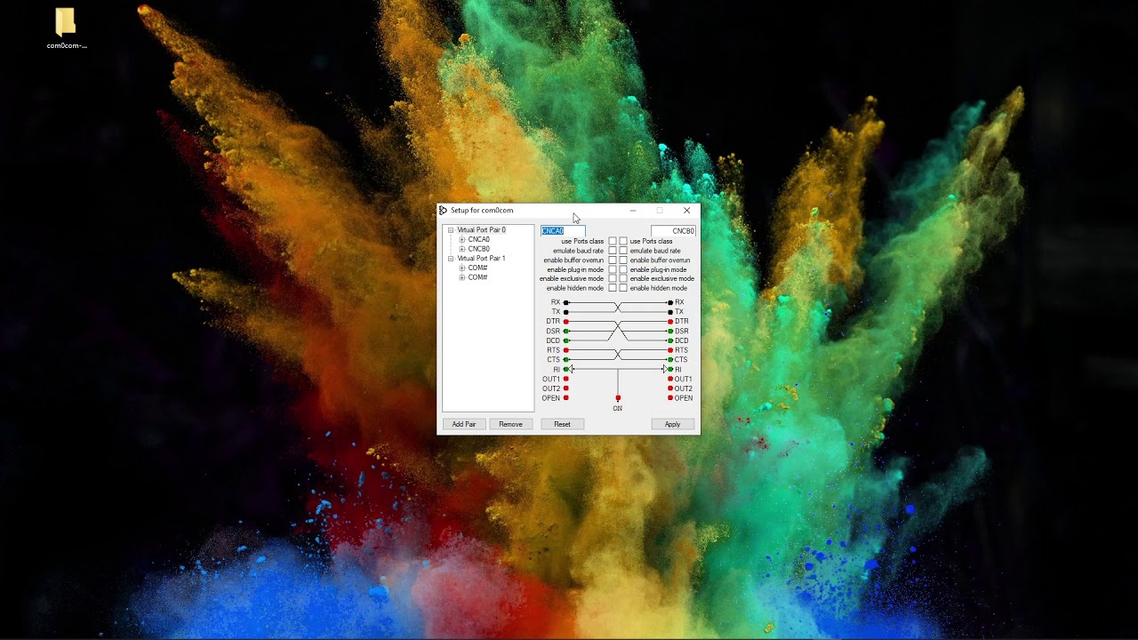 RS232 Communications (1) - Setting up Virtual Serial Ports in Windows
