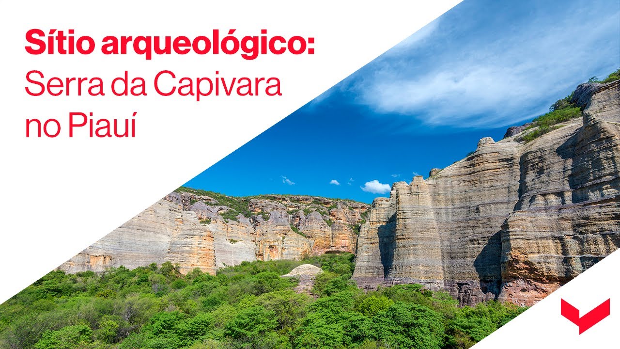Sítio arqueológico: Parque Nacional Serra da Capivara no Piauí