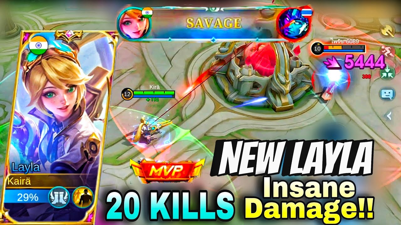 LAYLA SAVAGE!🔥20 KILLS CRAZY DMG🤯NEW LAYLA IS INSANE!🤩