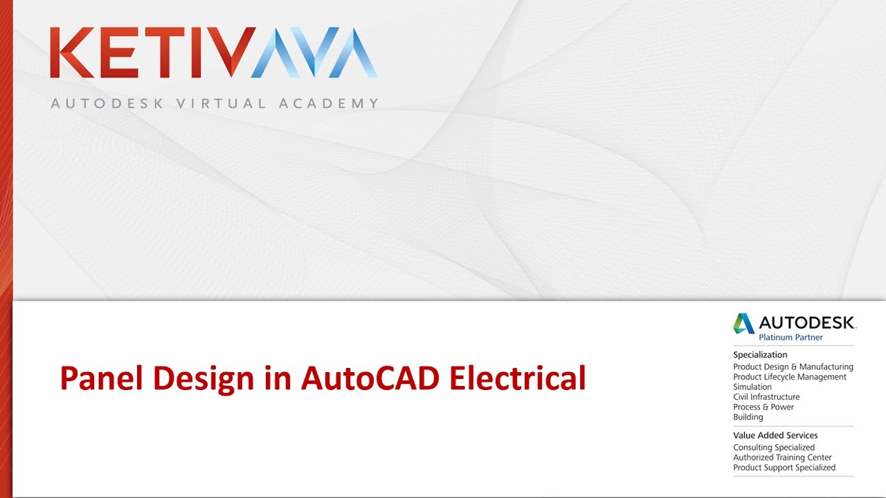 Проектирование панелей в AutoCAD Electrical | Виртуальная академия Autodesk